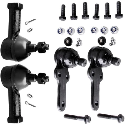 4 peças compatível com 2006 2007 Ford Focus juntas esféricas inferiores elos externos da extremidade da haste de amarração nova - Imagem 1 de 4