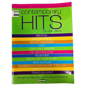 Contemporary Hits for Solo Piano Christian Songbook 12 Songs Music Praise 2004 - Picture 1 of 14
