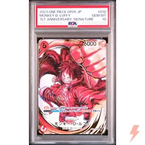 PSA 10 Monkey D. Luffy (Signed by Eiichiro Oda) ST01-012 SR - Japanese 2023 - Picture 1 of 2