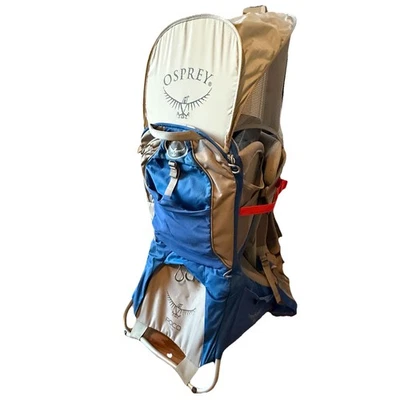 Osprey Poco Plus Mochila Porta Niños Marco de Metal Senderismo Parasol Azul Gris Foto 1 de 4