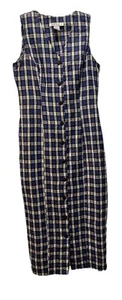 Rampage Plaid Straight Dress Sleeveless Small Womens Vtg 90s - Picture 1 of 10