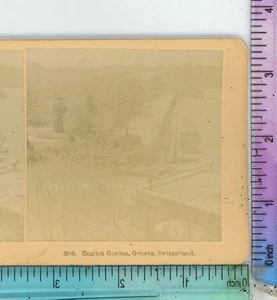 Englischer Garten Genf Schweiz Kilburn Stereoansicht - Bild 1 von 2