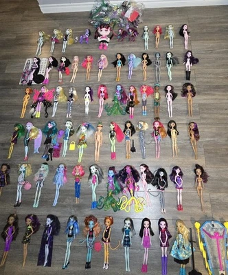 Monster High lot of 72 dolls Wave 1 Wave 2 G1 G2 read description for full list - Image 1 of 4