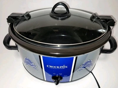 Official  NFL Detroit Lions Crock-Pot 6QT Logo Tailgate Slow Cooker RARE 🌲🏈 - Image 1 of 4