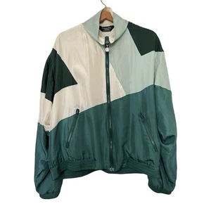 VTG Christian Dior Monsieur Mens Silk Windbreaker Jacket Size M Retro 80s Luxe - Picture 1 of 7