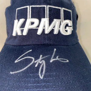 Ahead KPMG Mizuno Mütze Baseballkappe Golf signiert Stacey Lewis Champion blau neu - Bild 1 von 13