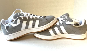 Adidas Men’s 6.5 Campus Shoes Gray White Stripes Ortholite - Picture 1 of 11