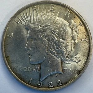 FRIEDEN DOLLAR MÜNZE 1922 - Bild 1 von 2