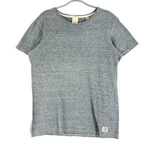Camiseta gris manga tiro cuello redondo informal Scotch & Soda para hombre talla L - Imagen 1 de 8