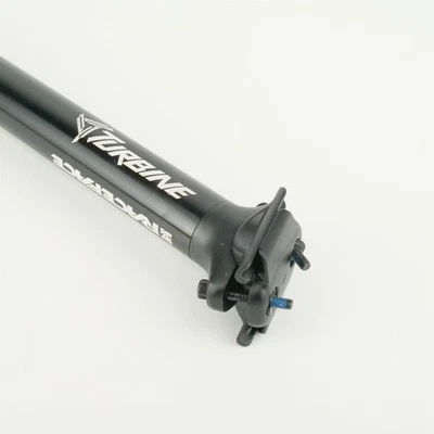 Race Face Turbine Seatpost 31.6mm 400mm Aluminum No Setback 2 Bolt Black  - Image 1 of 3