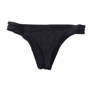 Mossimo Hipster Bikinihose Damen Größe M schwarz Dreifachleiter Seiten Strand Pool - Bild 1 von 7