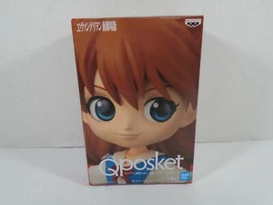 BANPRESTO EVANGELION QPOCKET--ASUKA SHIKINAMI LANGLEY STATUE FIGURE (NEW) - Picture 1 of 5