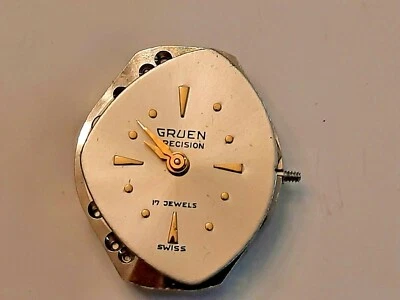 GRUEN 225R NOS movement w/dial & hands 17Jewel - Image 1 of 3