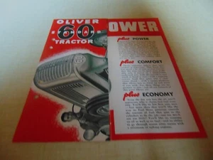 Traktor Brochure OLIVER Standard 60 1942 in Englisch - Bild 1 von 3