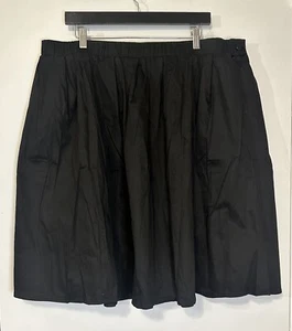 Taydey A-Line Black Plus Size Pleated Vintage Retro Formal Women’s Skirt 3XL NEW - Picture 1 of 10