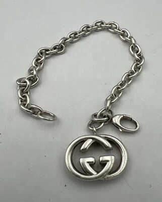 • Gucci Sterling Silver Double G Bracelet 7.5 “ - Image 1 of 4