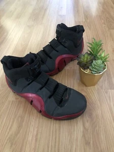 NIKE ZOOM LeBron 4 IV Black Varsity Crimson Red 314647-002 Mens Size 9 - Picture 1 of 10