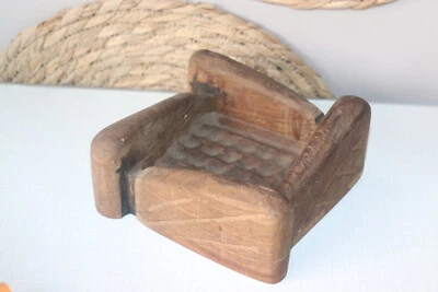 Ancien Vide poche en  bois ,porte savon - Photo 1/4