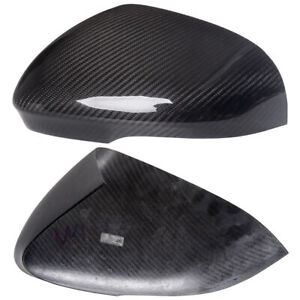 For Jaguar I-Pace XF XE XK Pair Dry Carbon Fiber Exterior Mirror Cover Cap 2PCS