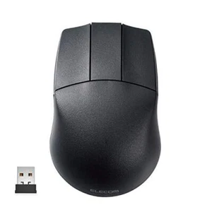 ELECOM Wireless 2.4GHz 3D-CAD Mouse Concave Designed 3 Button M-CAD01DBBK - Picture 1 of 9