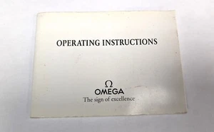 Original 1993 Omega Operating Instructions Booklet for Caliber 1154 1155 - Bild 1 von 4