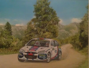 original oil painting , colin mcrea WRC corsica - Picture 1 of 3