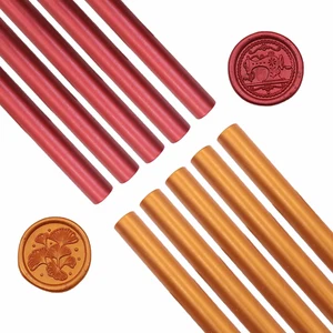 10 Stück Siegelwachs, Siegelwachs Gold, Siegelwachs Rot, Siegelwachs Set, Wachss - Bild 1 von 6