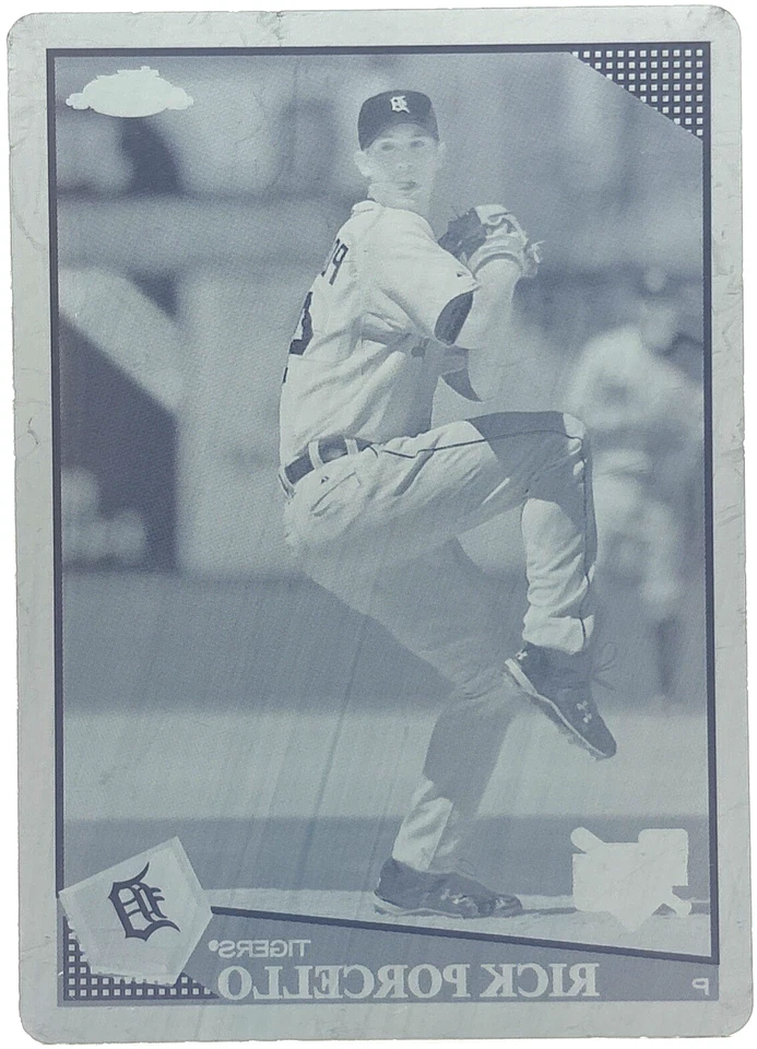 2009 Topps Chrome - Rick Porcello - 1/1 One of One Printing Plate Rookie RC - Image 1 of 2