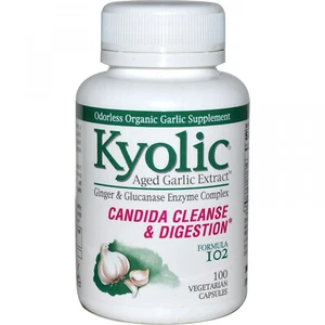 Kyolic, Candida Cleanse And Digestion Formula 102, 100 Vegetarian Capsules - Picture 1 of 2