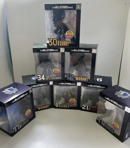 2022 NBA Small Stars Minis 6” 8 Figure Lot BRAND NEW - Black Curry, Giannis!! Cover
