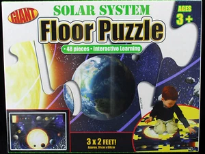 Giant Solar System Floor Puzzle 48 Piece Interactive Learning 3'x2' NEW in Box  - Picture 1 of 1
