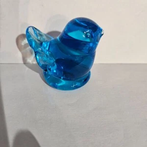 Vintage Glas Bluebird of Happiness signiert von Leanard Ward 1990 - Bild 1 von 8
