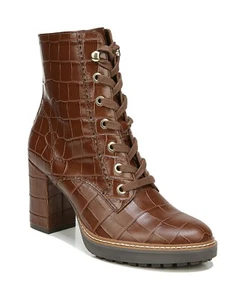 Botines para mujer Callie Lug Naturalizer marrón cocodrilo B4HP - Imagen 1 de 20