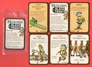 Muchkin BLACK FRIDAY Paquete Sellado de Tarjetas de Promoción Temáticas COMO NUEVAS Juegos de Steve Jackson - Imagen 1 de 10