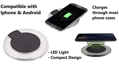 Apple iPhone & Android Compatible Gomovi by Vivitar Wireless Charger Black - Image 1 of 2