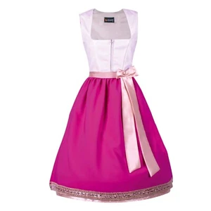 Midi Dirndl Damen 2tlg (ohne Bluse) - Trachtenkleid, Oktoberfest - Dirndlkleid - Bild 1 von 10