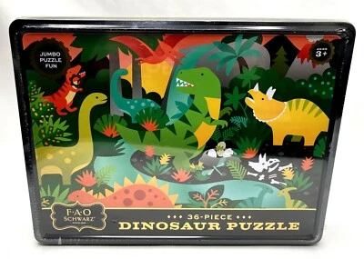 FAO Schwarz 36 Piezas Jumbo Princess Castle Puzzle Lata 13”x20” Totalmente NUEVO Sellado Foto 1 de 4