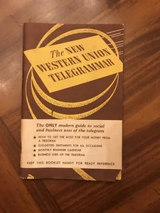 50er Jahre THE NEW WESTERN UNION TELEGRAMMAR - Bild 1 von 6