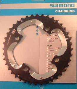 Shimano Deore XT M785 40T-AJ x 104BCD MTB NEW / NOS Chainring- 2x10-Spd- NIB - Picture 1 of 11