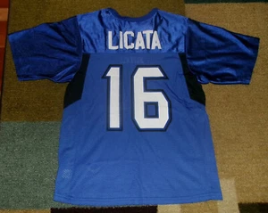 VERY RARE Authentic Replica JOE LICATA UB/BUFFALO BULLS Blue FOOTBALL JERSEY M - Picture 1 of 2