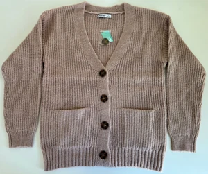 Cardigan Aster in maglia rosa Small - Foto 1 di 4