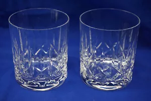 Waterford Mourne (2) Double Old Fashioned Whiskey Glasses, 3 7/8" (S21) - Picture 1 of 9