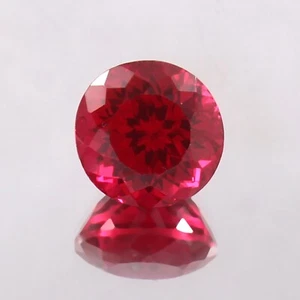 Piedra preciosa suelta rubí rojo sangre paloma birmana natural AAA corte redondo 10x10 mm - Imagen 1 de 6