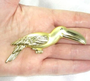 Harder to Find!  AJC American Jewelry Chain Co TOUCAN Bird Brooch / Pin Cute! - Bild 1 von 6