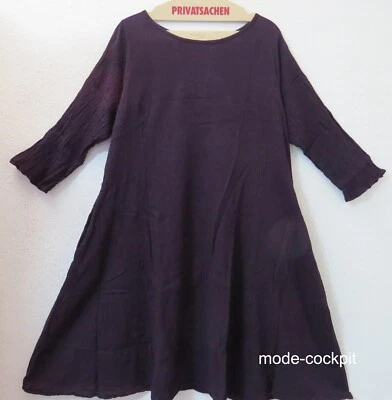 PRIVATSACHEN Crinkel Tunika-Kleid IDENTÄTER 46-48 (2)  Ecokattun 'eisenbahn' - Bild 1 von 3