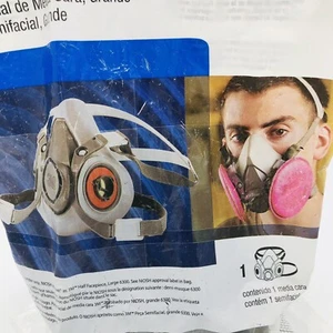 3M Maske Atemschutz 07026 Halbgesicht Gesichtsstück Atemschutz 6300 Groß - Bild 1 von 7