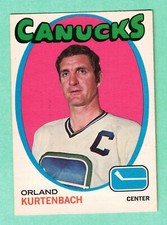 (1) ORLAND KURTENBACH 1971-72 O-PEE-CHEE # 42 CANUCKS VG CARD (I1627)