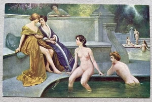 AK Motiv Frau Mädchen Erotik Jugendstil um 1930 - Bild 1 von 2