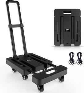 Folding Hand Truck Dolly, Portable Dolly for Moving, 500LB Luggage Cart Dolly - Picture 1 of 6