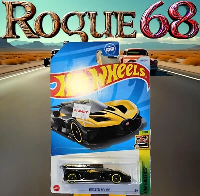 Hot Wheels Bugatti Bolide, Black & Yellow, 2024 HW Exotics, Mint on Card - Image 1 of 4